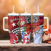 Puerto Rico Boricua Tumbler With Handle Taino - Polynesia Tribal Mix - Wonder Print Shop
