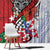 Puerto Rico Boricua Window Curtain Taino - Polynesia Tribal Mix - Wonder Print Shop
