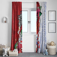 Puerto Rico Boricua Window Curtain Taino - Polynesia Tribal Mix - Wonder Print Shop