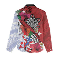 Puerto Rico Boricua Women Casual Shirt Taino - Polynesia Tribal Mix - Wonder Print Shop