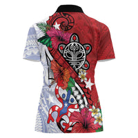 Puerto Rico Boricua Women Polo Shirt Taino - Polynesia Tribal Mix - Wonder Print Shop