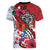 Puerto Rico Boricua Women V-Neck T-Shirt Taino - Polynesia Tribal Mix - Wonder Print Shop