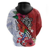 Puerto Rico Boricua Zip Hoodie Taino - Polynesia Tribal Mix - Wonder Print Shop