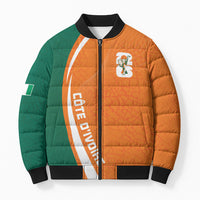 Cote d'Ivoire WC2026 Custom Bomber Puffer Jacket Making History - GO Elephants
