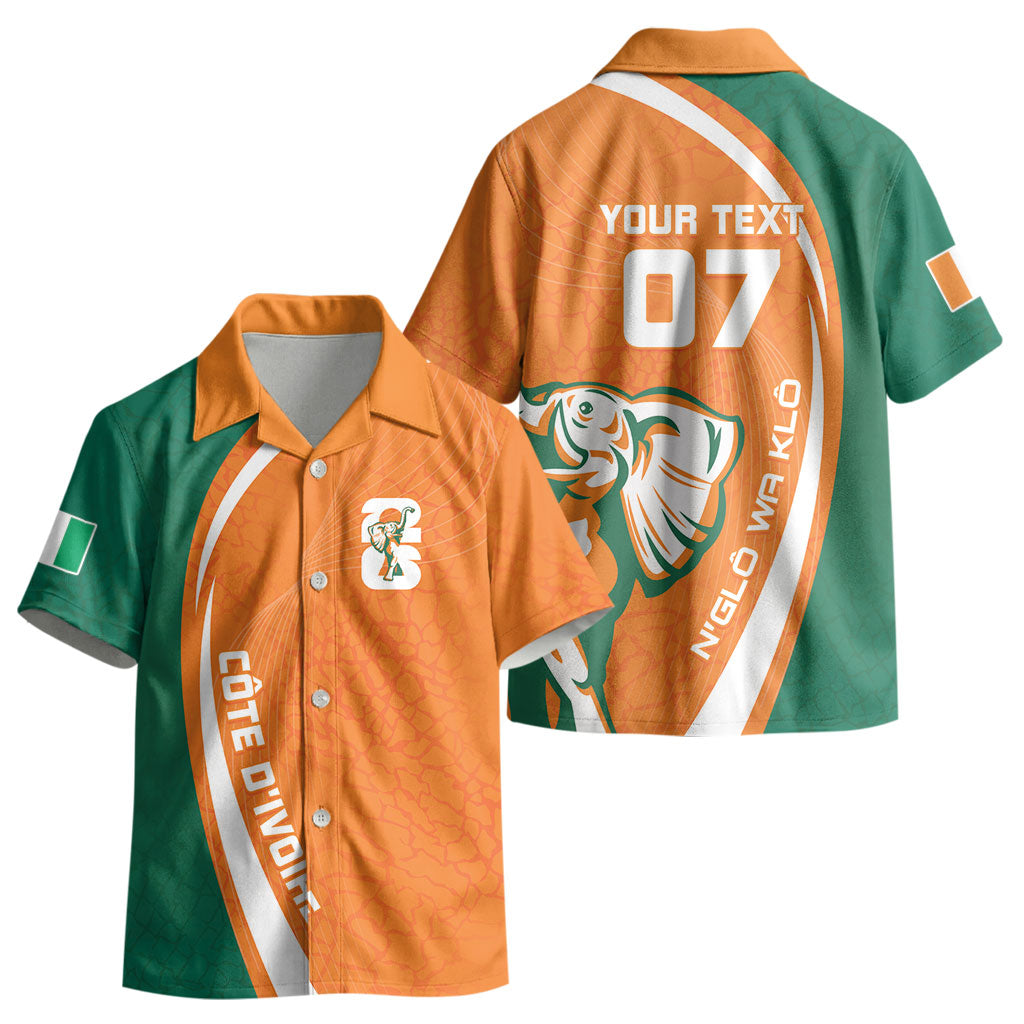 Cote d'Ivoire WC2026 Custom Kid Hawaiian Shirt Making History - GO Elephants LT7