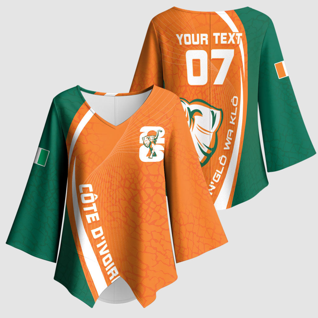 Cote d'Ivoire WC2026 Custom Kimono Sleeve Blouse Making History - GO Elephants