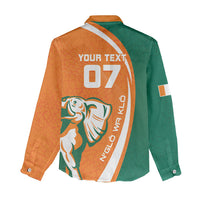 Cote d'Ivoire WC2026 Custom Women Casual Shirt Making History - GO Elephants