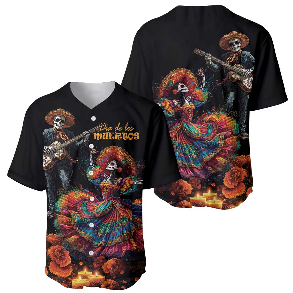 Mexico Dia de los Muertos Baseball Jersey La Calavera Catrina LT7 - Wonder Print Shop