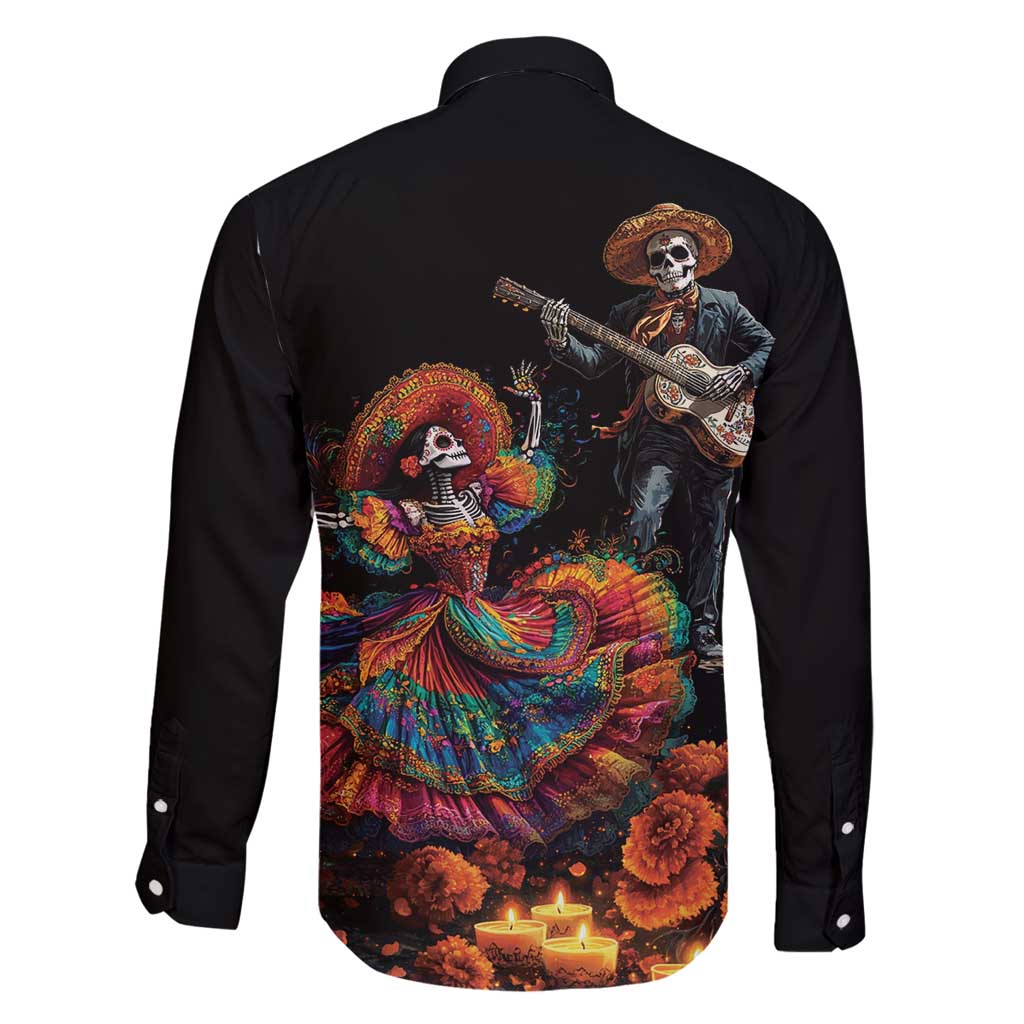 Mexico Dia de los Muertos Family Matching Mermaid Dress and Hawaiian Shirt La Calavera Catrina LT7 - Wonder Print Shop