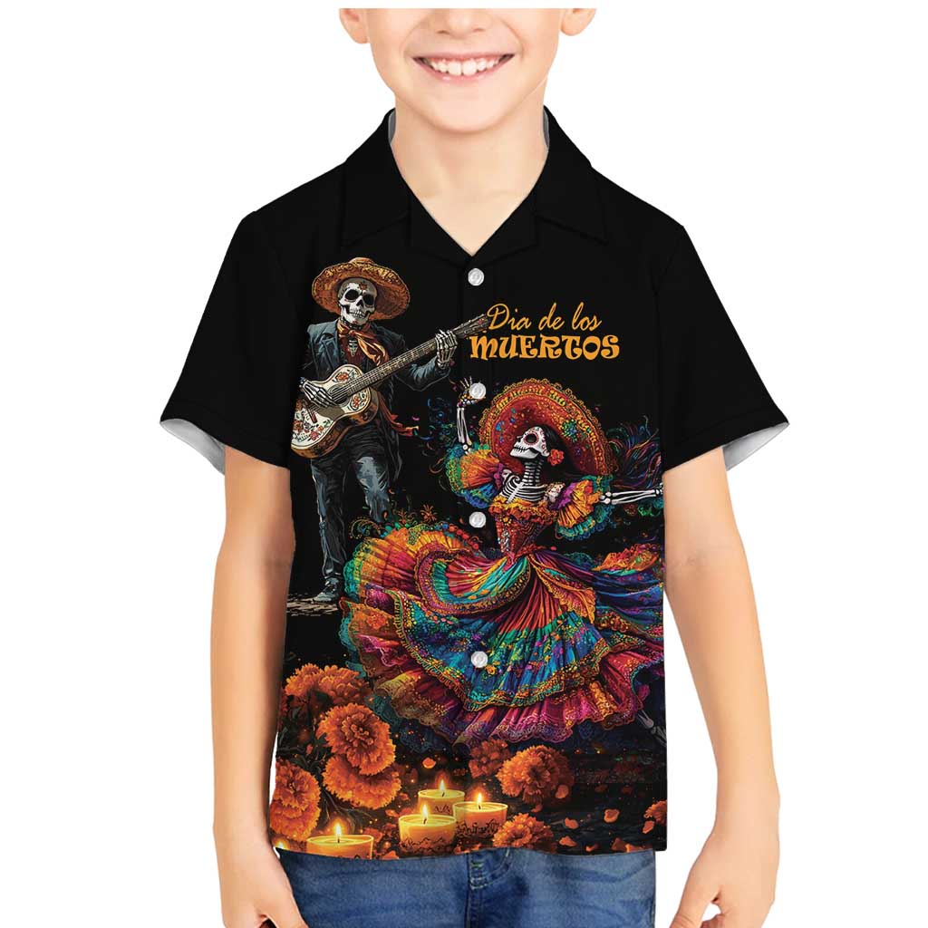 Mexico Dia de los Muertos Family Matching Mermaid Dress and Hawaiian Shirt La Calavera Catrina LT7 - Wonder Print Shop