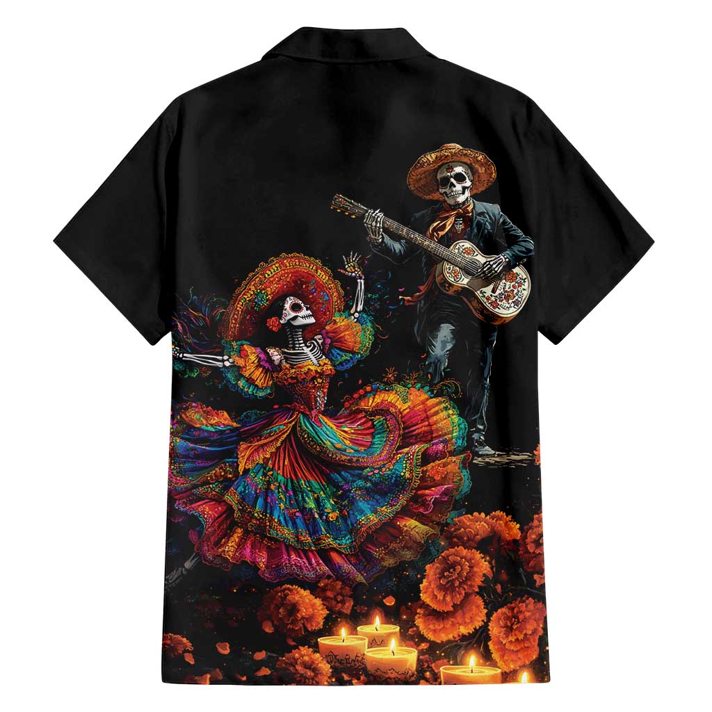 Mexico Dia de los Muertos Family Matching Off Shoulder Maxi Dress and Hawaiian Shirt La Calavera Catrina LT7 - Wonder Print Shop