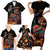 Mexico Dia de los Muertos Family Matching Short Sleeve Bodycon Dress and Hawaiian Shirt La Calavera Catrina - Wonder Print Shop