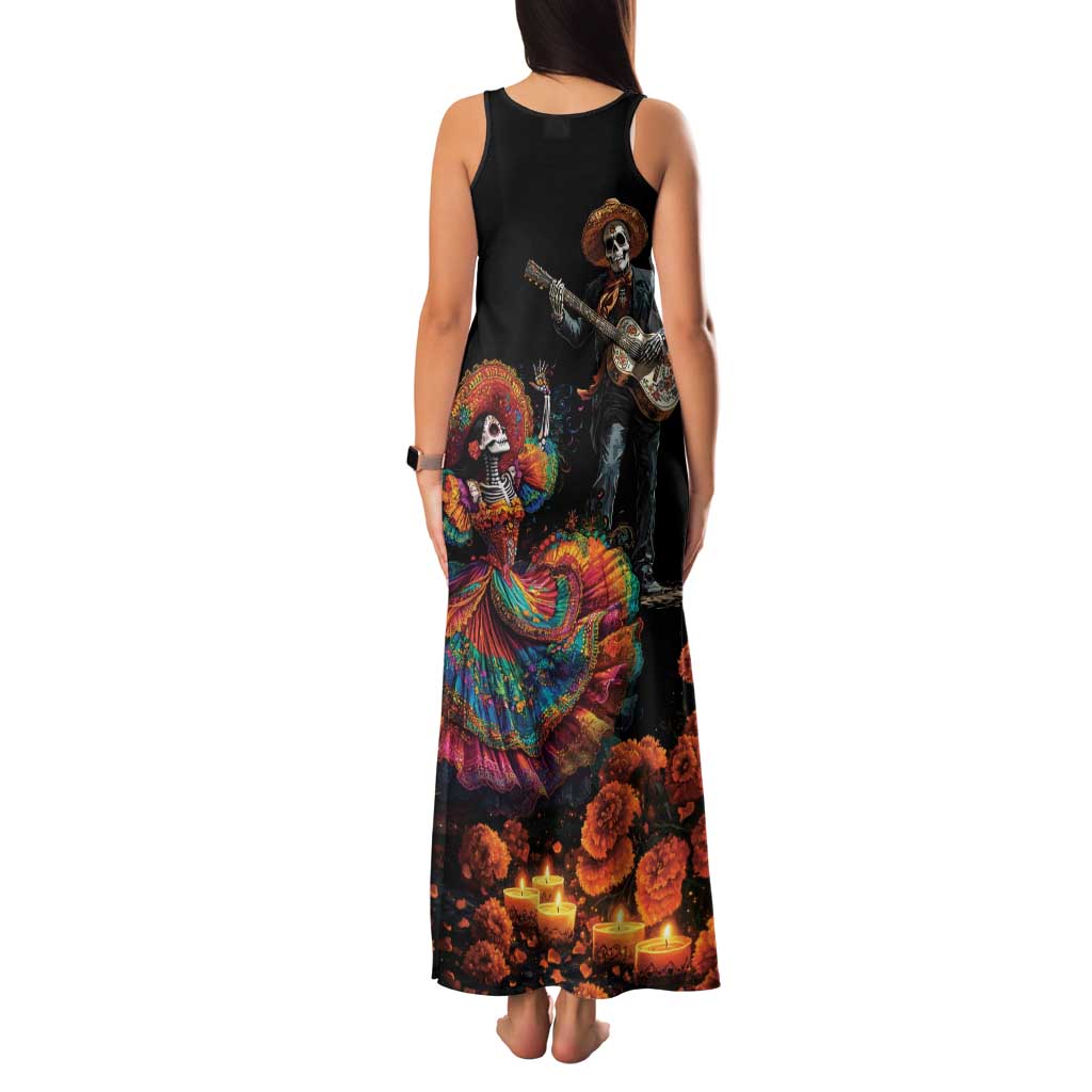 Mexico Dia de los Muertos Family Matching Tank Maxi Dress and Hawaiian Shirt La Calavera Catrina - Wonder Print Shop