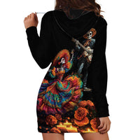 Mexico Dia de los Muertos Hoodie Dress La Calavera Catrina - Wonder Print Shop