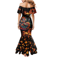 Mexico Dia de los Muertos Mermaid Dress La Calavera Catrina - Wonder Print Shop