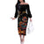 Mexico Dia de los Muertos Off The Shoulder Long Sleeve Dress La Calavera Catrina - Wonder Print Shop