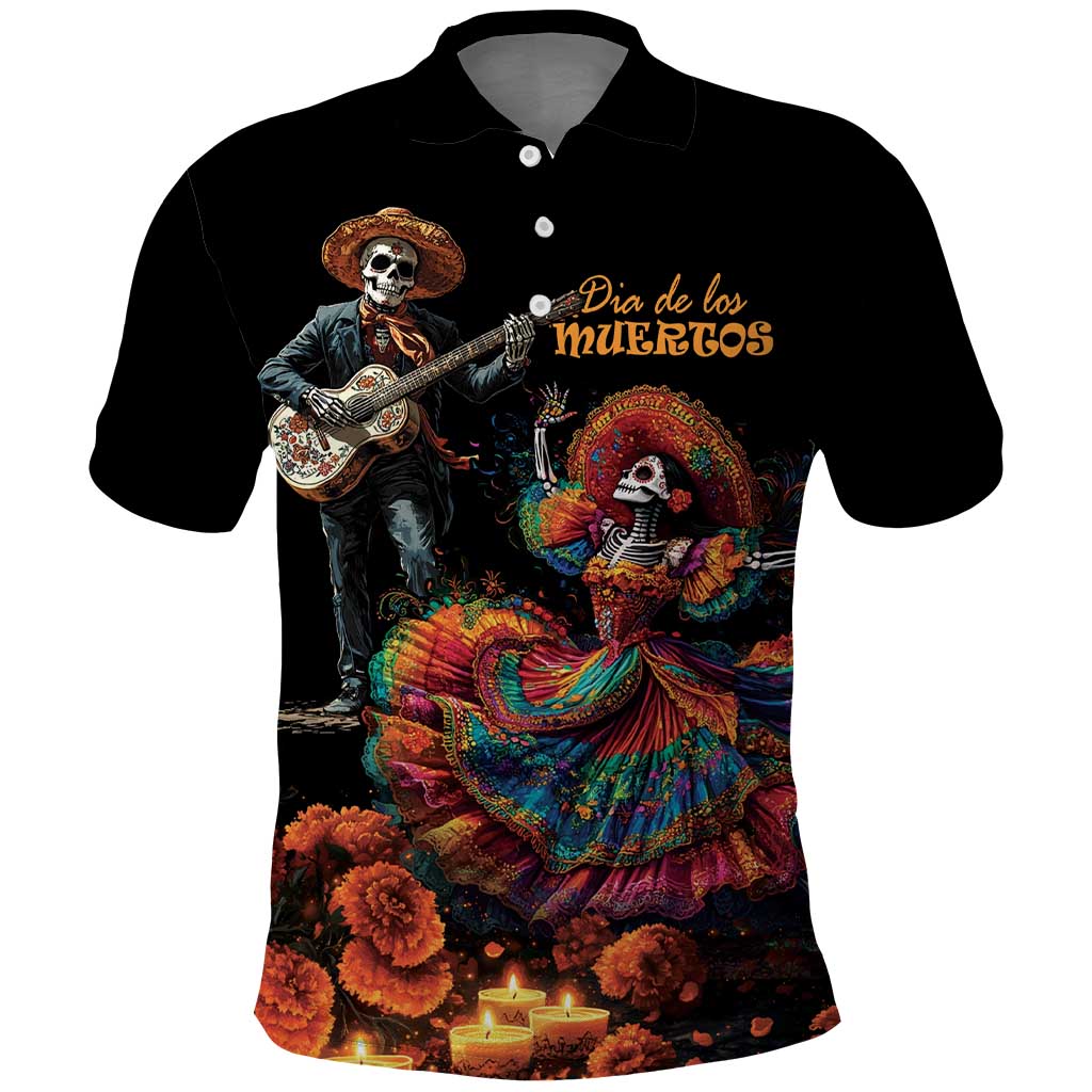 Mexico Dia de los Muertos Polo Shirt La Calavera Catrina - Wonder Print Shop
