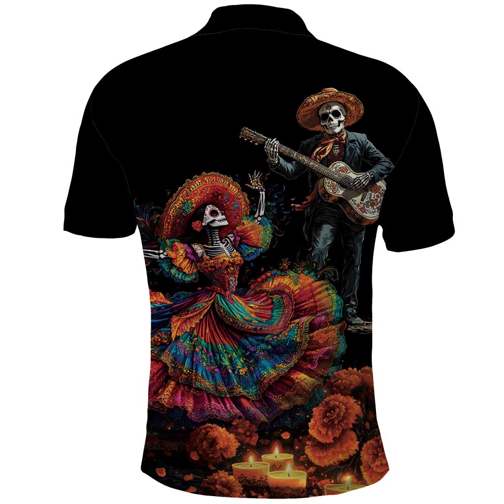 Mexico Dia de los Muertos Polo Shirt La Calavera Catrina - Wonder Print Shop
