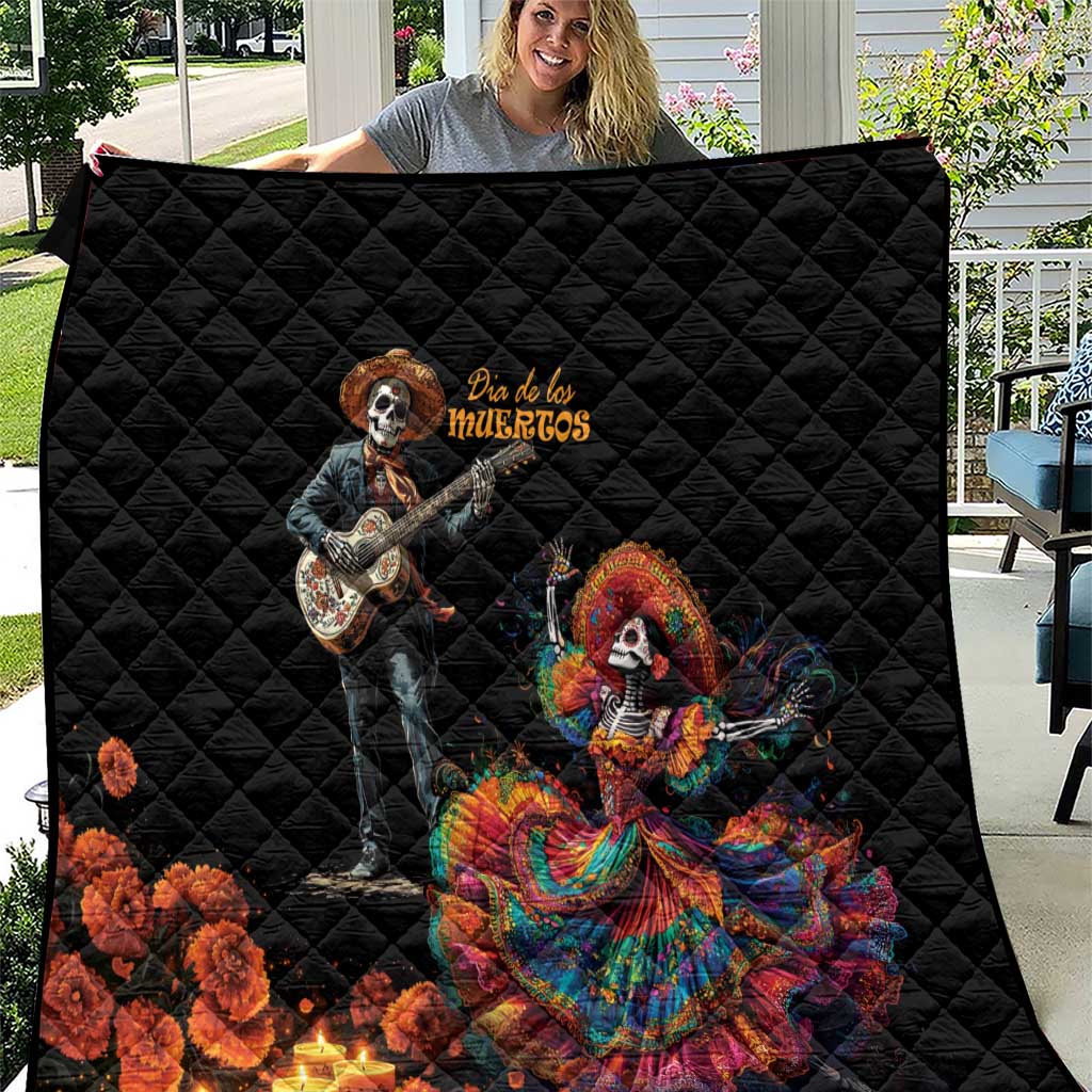 Mexico Dia de los Muertos Quilt La Calavera Catrina - Wonder Print Shop