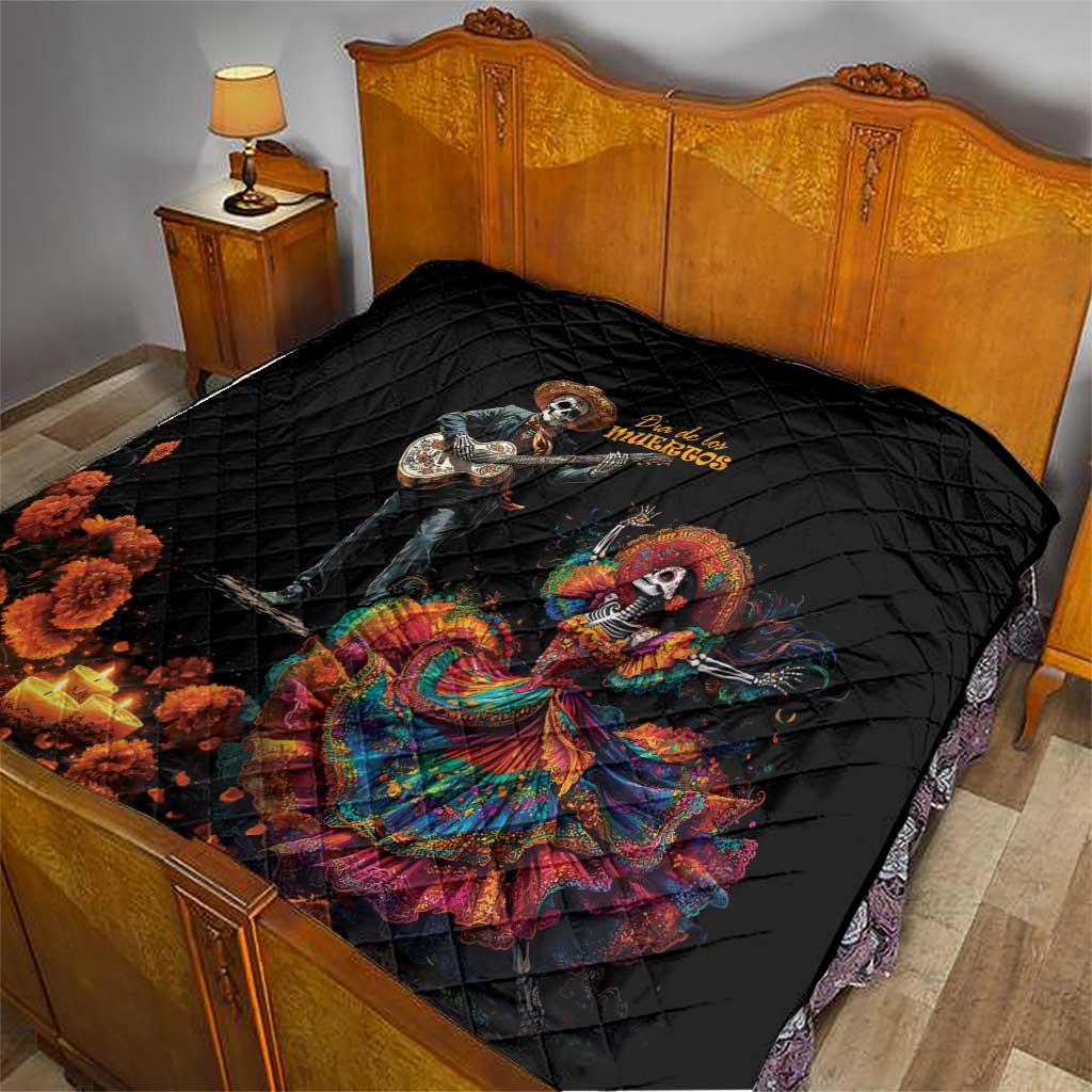 Mexico Dia de los Muertos Quilt La Calavera Catrina - Wonder Print Shop