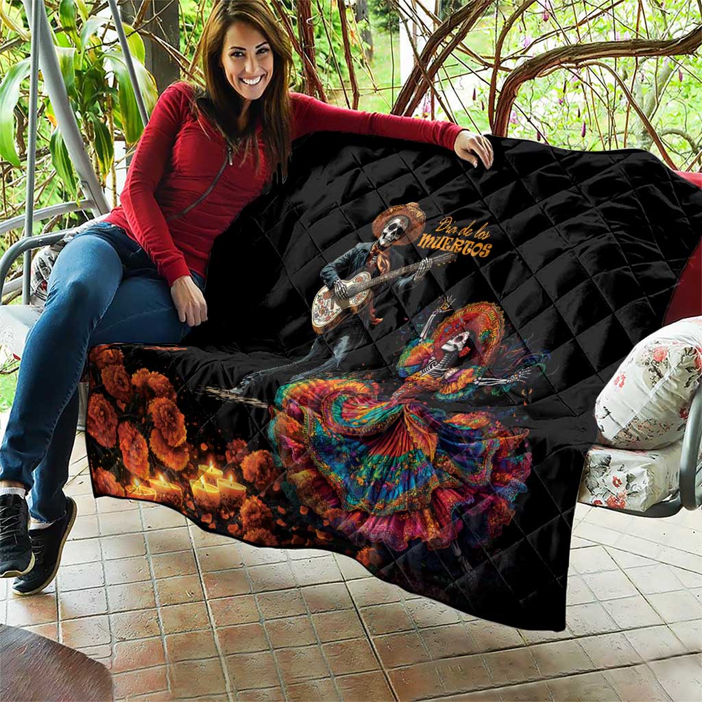 Mexico Dia de los Muertos Quilt La Calavera Catrina - Wonder Print Shop