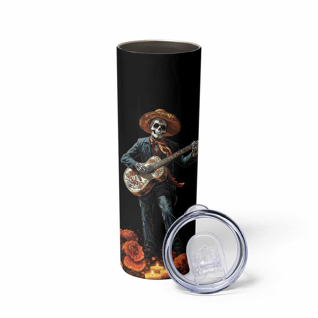 Mexico Dia de los Muertos Skinny Tumbler La Calavera Catrina - Wonder Print Shop