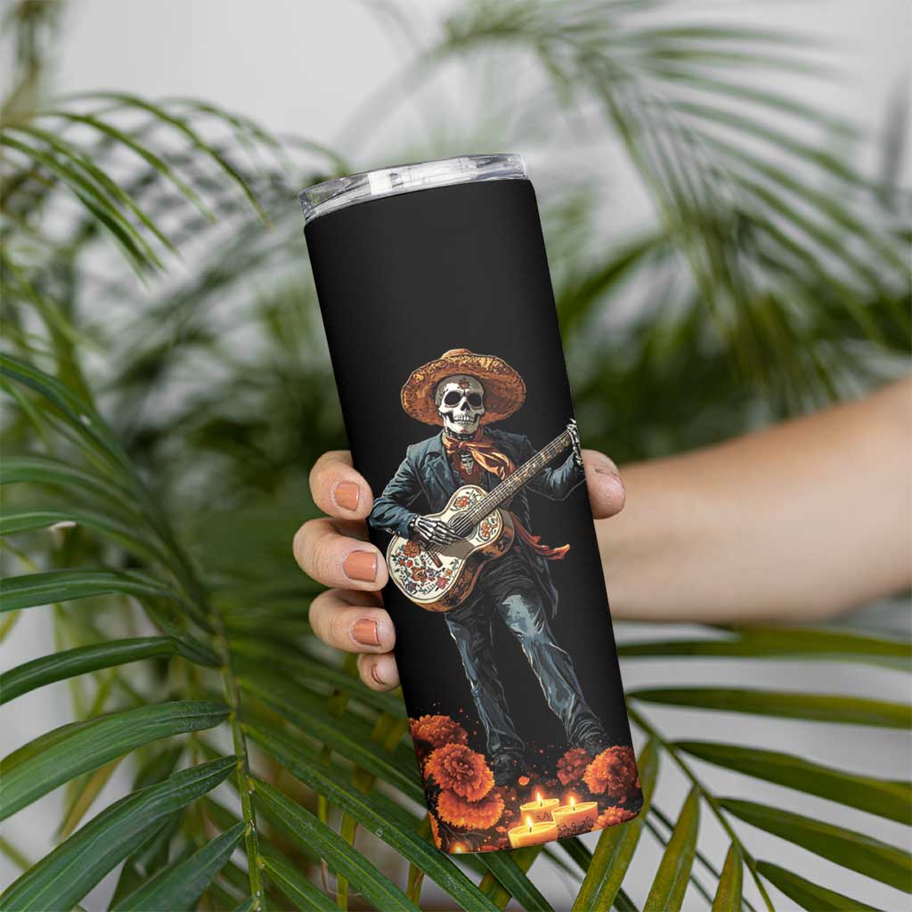 Mexico Dia de los Muertos Skinny Tumbler La Calavera Catrina - Wonder Print Shop