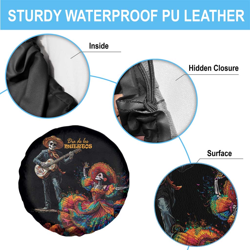 Mexico Dia de los Muertos Spare Tire Cover La Calavera Catrina - Wonder Print Shop