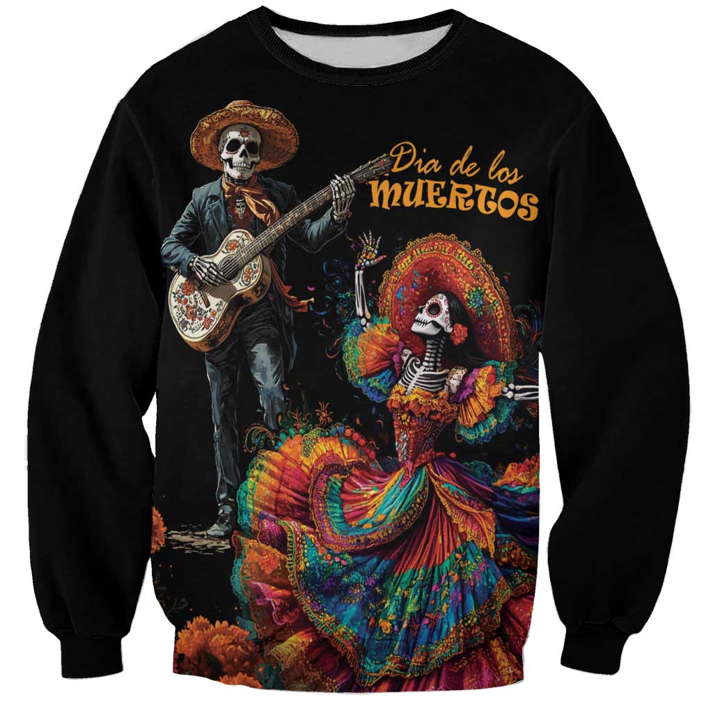 Mexico Dia de los Muertos Sweatshirt La Calavera Catrina - Wonder Print Shop