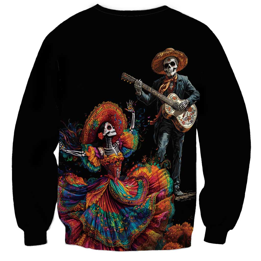 Mexico Dia de los Muertos Sweatshirt La Calavera Catrina - Wonder Print Shop
