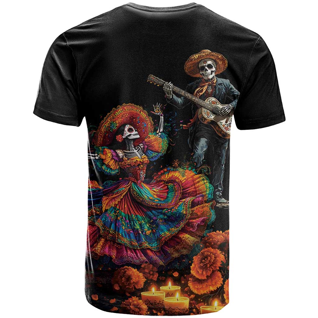 Mexico Dia de los Muertos T Shirt La Calavera Catrina - Wonder Print Shop