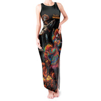 Mexico Dia de los Muertos Tank Maxi Dress La Calavera Catrina - Wonder Print Shop