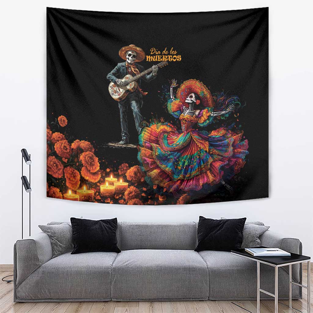 Mexico Dia de los Muertos Tapestry La Calavera Catrina - Wonder Print Shop
