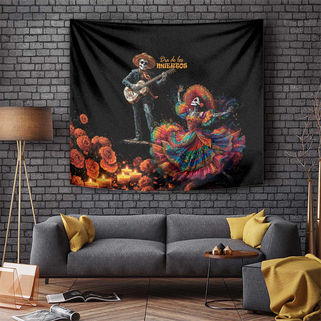 Mexico Dia de los Muertos Tapestry La Calavera Catrina - Wonder Print Shop