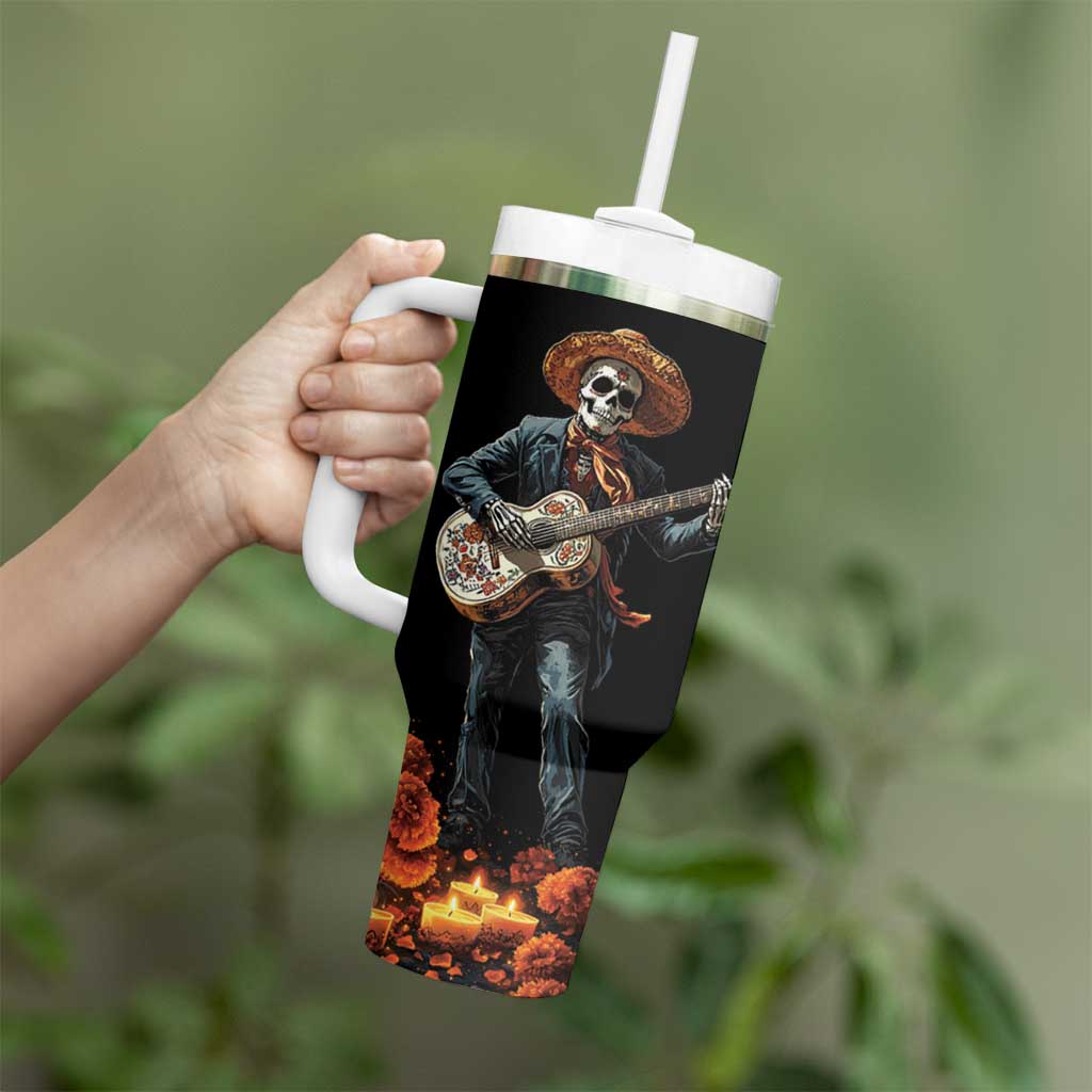 Mexico Dia de los Muertos Tumbler With Handle La Calavera Catrina - Wonder Print Shop