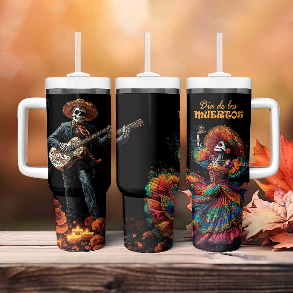 Mexico Dia de los Muertos Tumbler With Handle La Calavera Catrina - Wonder Print Shop