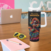 Mexico Dia de los Muertos Tumbler With Handle La Calavera Catrina - Wonder Print Shop