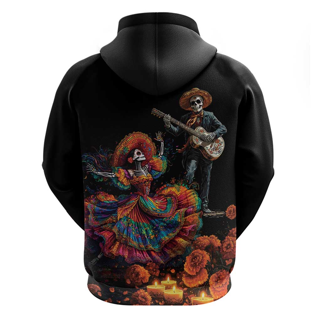 Mexico Dia de los Muertos Zip Hoodie La Calavera Catrina - Wonder Print Shop