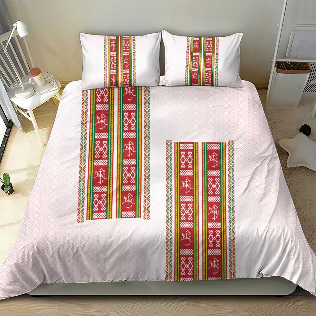 Lithuania Folk Pattern Vytis Motif Bedding Set