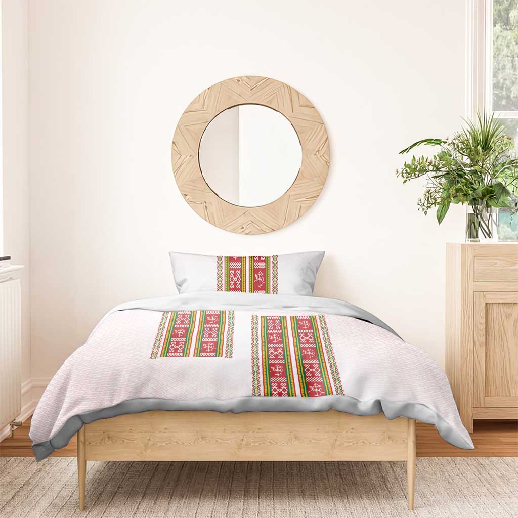 Lithuania Folk Pattern Vytis Motif Bedding Set