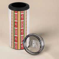 Lithuania Folk Pattern Vytis Motif 4 in 1 Can Cooler Tumbler