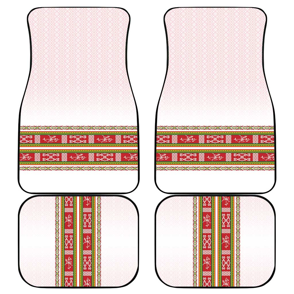 Lithuania Folk Pattern Vytis Motif Car Mats