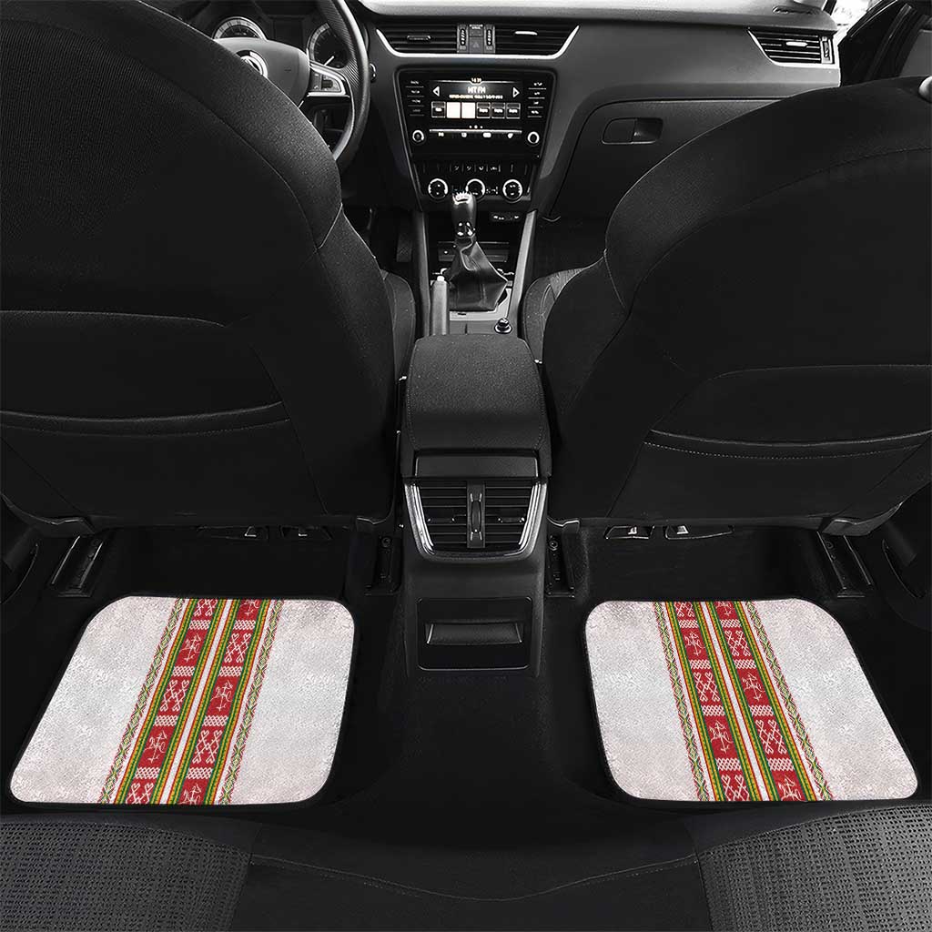 Lithuania Folk Pattern Vytis Motif Car Mats