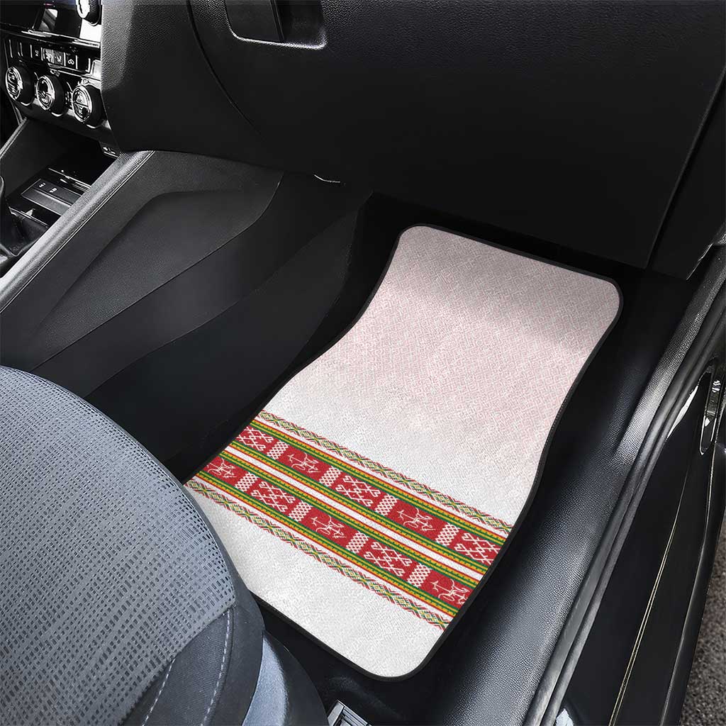 Lithuania Folk Pattern Vytis Motif Car Mats