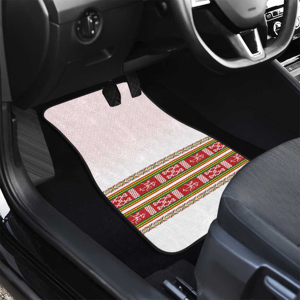 Lithuania Folk Pattern Vytis Motif Car Mats