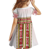 Lithuania Folk Pattern Vytis Motif Family Matching Long Sleeve Bodycon Dress and Hawaiian Shirt