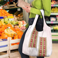 Lithuania Folk Pattern Vytis Motif Grocery Bag