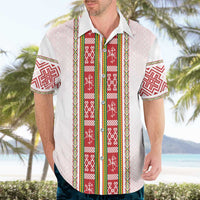 Lithuania Folk Pattern Vytis Motif Hawaiian Shirt