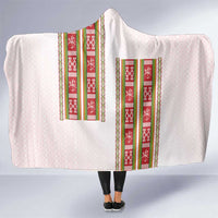 Lithuania Folk Pattern Vytis Motif Hooded Blanket