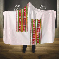 Lithuania Folk Pattern Vytis Motif Hooded Blanket